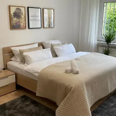 Apart70-Modern Design I Garden with Terrace I Smart TV I Free Parking I Free WiFi