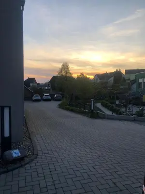 Blick auf den Sonnenuntergang/Sonnenaufgang von der Ferienwohnung aus oder aus der Nähe