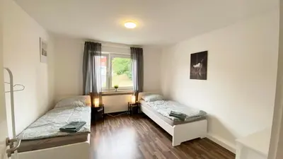 Ein Bett oder Betten in einem Zimmer der Unterkunft Cozy Apartment in Remscheid