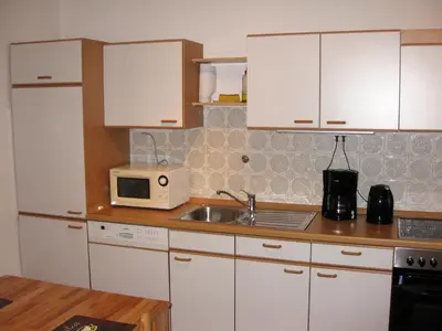 Küche/Küchenzeile in der Unterkunft Apartment Seeblick Wetter