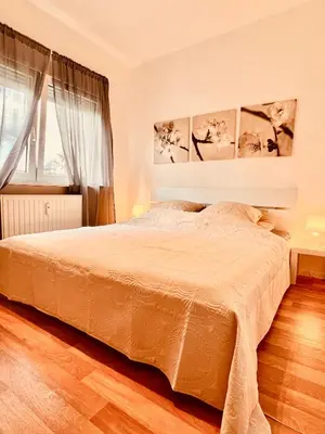 Ein Bett oder Betten in einem Zimmer der Unterkunft Business & Monteur Apartment Duisburg Zentrum