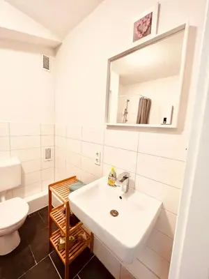 Ein Badezimmer in der Unterkunft Business & Monteur Apartment Duisburg Zentrum