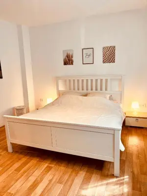Ein Bett oder Betten in einem Zimmer der Unterkunft Business & Monteur Apartment Duisburg Zentrum