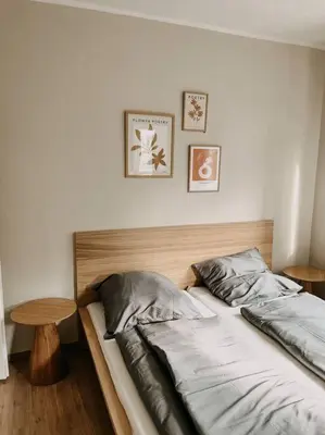 Ein Bett oder Betten in einem Zimmer der Unterkunft Im Herzen Essens! Zentral wohnen! HO1L