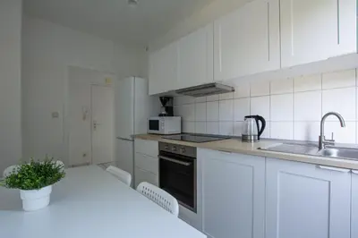 Küche/Küchenzeile in der Unterkunft T&K Apartments Oberhausen 2 room Apartments