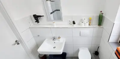 Ein Badezimmer in der Unterkunft Charmante & Gemütliche Wohnung