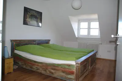 Ein Bett oder Betten in einem Zimmer der Unterkunft Altenbochumer Apartment