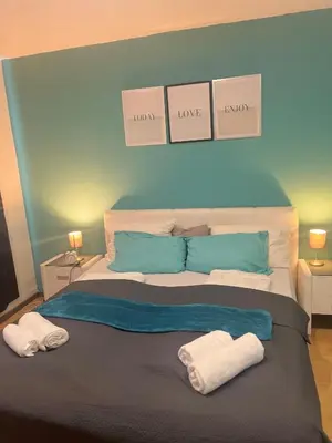 Ein Bett oder Betten in einem Zimmer der Unterkunft Cosy Appartement in elberfeld