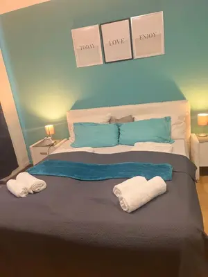Ein Bett oder Betten in einem Zimmer der Unterkunft Cosy Appartement in elberfeld
