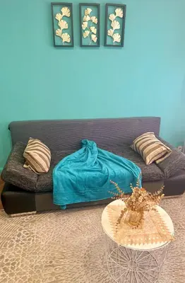 Ein Sitzbereich in der Unterkunft Cosy Appartement in elberfeld