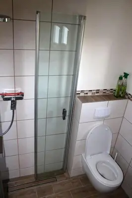 Ein Badezimmer in der Unterkunft Ferienwohnung Hückeswagen (Bevertalsperre)