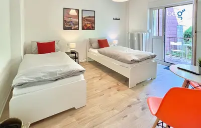 Ein Bett oder Betten in einem Zimmer der Unterkunft BEGE APARTMENTS: PERFECT FOR COMPANIES
