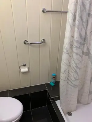 Ein Badezimmer in der Unterkunft Cozy Zimmer inkl Parkplatz nach Verfügbarkeit