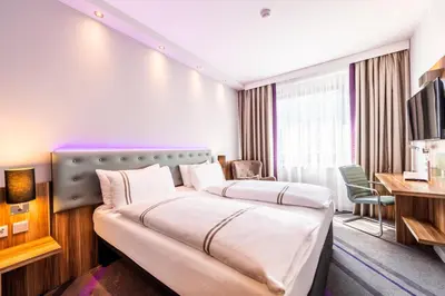 Ein Bett oder Betten in einem Zimmer der Unterkunft Premier Inn Essen City Limbecker Platz