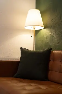 Ein Sitzbereich in der Unterkunft Jupa's Hotel