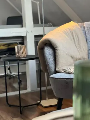 Ein Sitzbereich in der Unterkunft Geschmackvolle Wohnung 65qm in Solingen NRW
