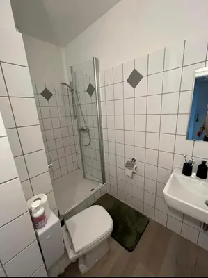 Ein Badezimmer in der Unterkunft Apartment City und Stadionnah