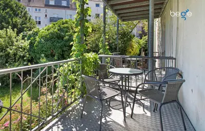 Ein Balkon oder eine Terrasse in der Unterkunft BEGE APARTMENTS: STAY & WORK