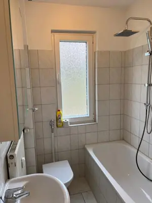 Ein Badezimmer in der Unterkunft Möblierte Wohnung in Duisburg
