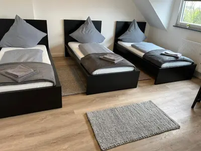 Ein Sitzbereich in der Unterkunft LiRo Apartments Eppinghoferstrasse 87 Mülheim