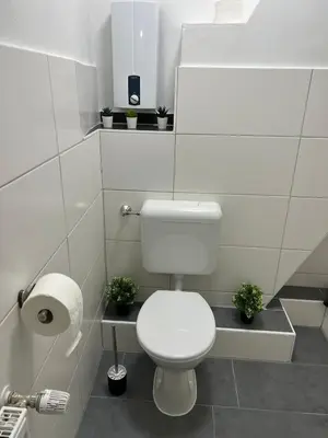 Ein Badezimmer in der Unterkunft LiRo Apartments Eppinghoferstrasse 87 Mülheim