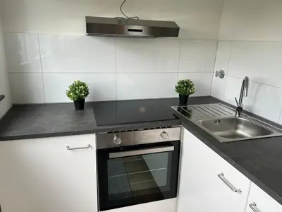 Küche/Küchenzeile in der Unterkunft LiRo Apartments Eppinghoferstrasse 87 Mülheim