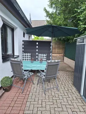 Ein Patio oder anderer Außenbereich in der Unterkunft Ferienwohnung W.Esel