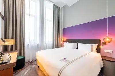 Ein Bett oder Betten in einem Zimmer der Unterkunft Premier Inn Wuppertal City Centre