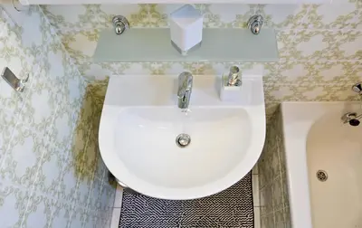 Ein Badezimmer in der Unterkunft Wohnung für 1 bis 3 Personen