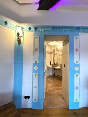 Ein Badezimmer in der Unterkunft Residenz im Alten Wasserturm