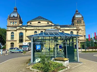 Das Gebäude in dem sich die Ferienwohnung befindet