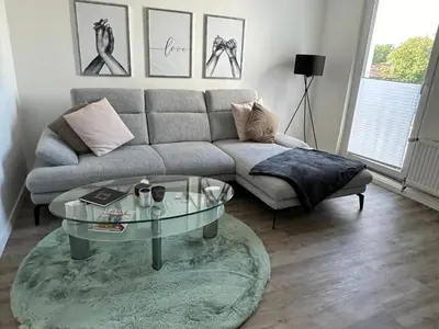 Ein Sitzbereich in der Unterkunft Seibel's SUITES - Wohnung Ruhrgebiet inkl Garage