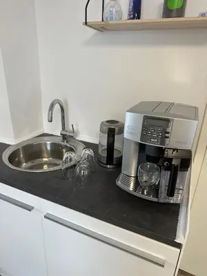 Küche/Küchenzeile in der Unterkunft Seibel's SUITES - Wohnung Ruhrgebiet inkl Garage
