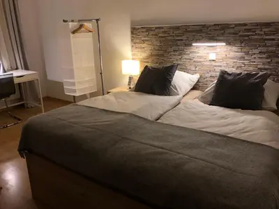 Ein Bett oder Betten in einem Zimmer der Unterkunft Pension Pagalies