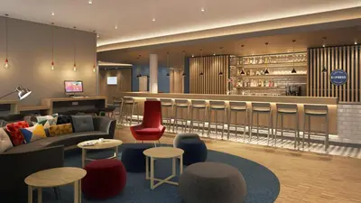 Ein Sitzbereich in der Unterkunft Holiday Inn Express Bochum by IHG
