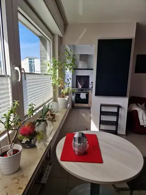 Küche/Küchenzeile in der Unterkunft Innenstadt Appartement Essen