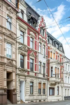 Das Gebäude in dem sich die Ferienwohnung befindet