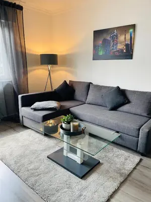 Ein Sitzbereich in der Unterkunft gemütlich*Nespresso*Netflix*Arbeitsplatz*Parkplatz