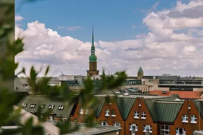 Ein allgemeiner Blick auf Dortmund oder ein Stadtblick von des Hotels aus