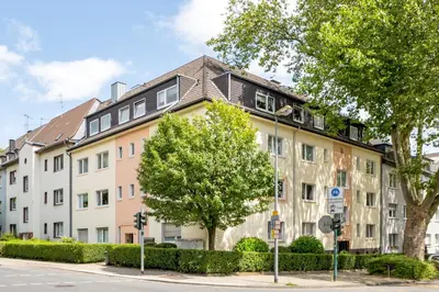 Das Gebäude in dem sich die Ferienwohnung befindet