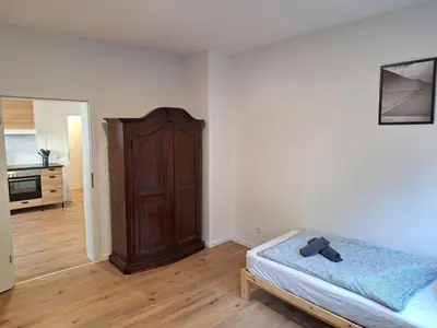 Ein Bett oder Betten in einem Zimmer der Unterkunft Hagen