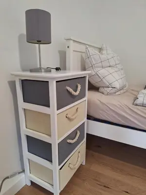 Ein Bett oder Betten in einem Zimmer der Unterkunft Hagen