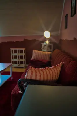 Ein Sitzbereich in der Unterkunft KomfortZuhause in Wermelskirchen