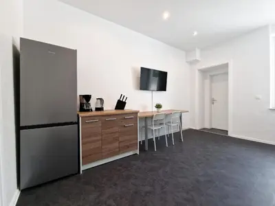 TV/Unterhaltungsangebot in der Unterkunft Tolstov Apartments - 3 and 4 Room Monteur Apartments