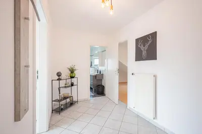 Küche/Küchenzeile in der Unterkunft FeWo Gladbeck - Moderne und geräumige 2 Zimmerwohnung mit Süd-Balkon in Gladbeck-Brauck nähe Movie Park und Arena AufSchalke