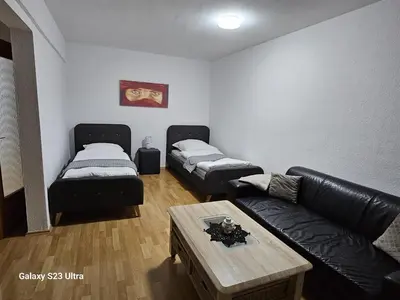 Ein Bett oder Betten in einem Zimmer der Unterkunft M&L Wohnen 2