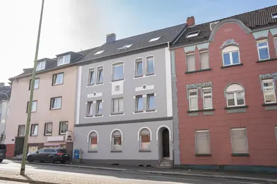 Das Gebäude in dem sich die Ferienwohnung befindet