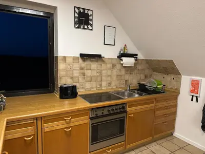 Küche/Küchenzeile in der Unterkunft Ferienwohnung Dortmund - Elias - Adults Only