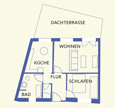 Grundriss der Unterkunft Penthaus Kranichholz