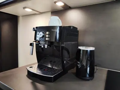 Kaffee-/Teezubehör in der Unterkunft Maracoon - Suite Studios Krefeld Uerdingen I 20 Min zur Messe